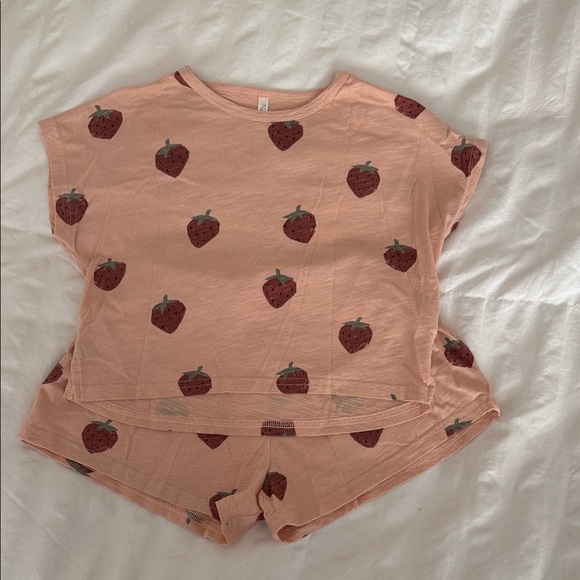 Rylee + Cru Blush Top with Fruit Design